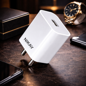 Nikay Adaptor 12 2.4A 12W Fast Wall Charger for iPhone 11/Xs/XS Max/XR/X/8/7/6/Plus, iPad Pro/Air 2/Mini 3/Mini 4, Samsung S4/S5, and More(White)