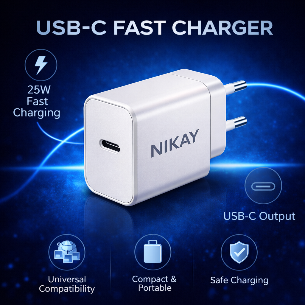 NIKAY 25W USB-C Fast Charger