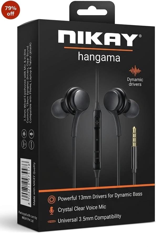 Nikay Hangama Earphone