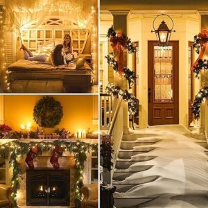 Nikay 30 Meter String Lights for Home Decoration| Waterproof Decorative Fairy Lights for Indoor Outdoor Use|Pixel Light for Balcony, Garden, Diwali, Wedding & Festival Lighting (Warm White)