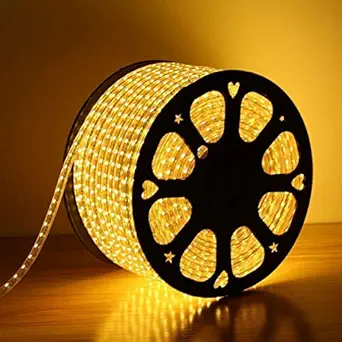 NIKAY 30 Meter LED Rope Light for Decoration-Waterproof Decorative Lights,Cove Light for Ceiling | LED Pipe Light for Home Decor | Led Strip Lights for Diwali Decoration,Birthday (Warm White)